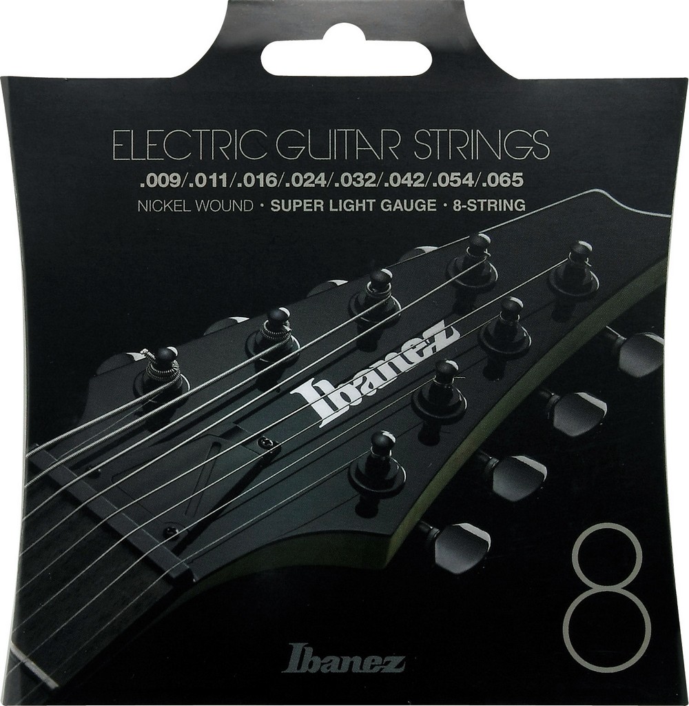 IBANEZ Saitensatz E-Gitarre Nickel Wound 8-Saiter - Super Light 9-65