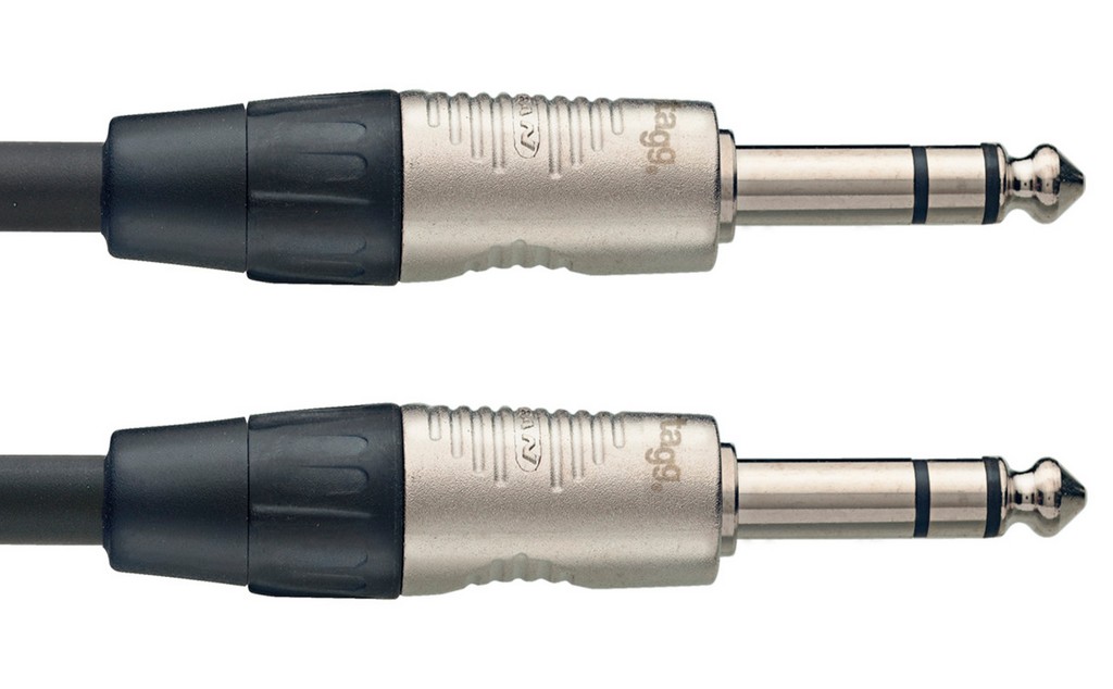 STAGG Audiokabel Klinke/Klinke (m/m) Stereo 1 m